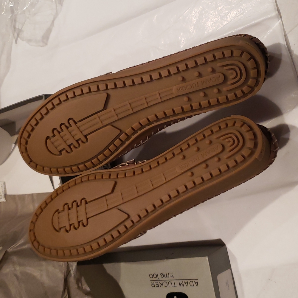 Me Too Woven Nubuck Leather WEDGE FLAT Comfort Loafer Slip-On NEW NIB Rosewood - Picture 10 of 12